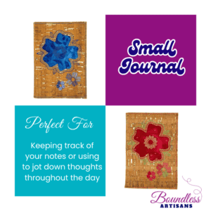 Boundless Artisans Small Cork Journal